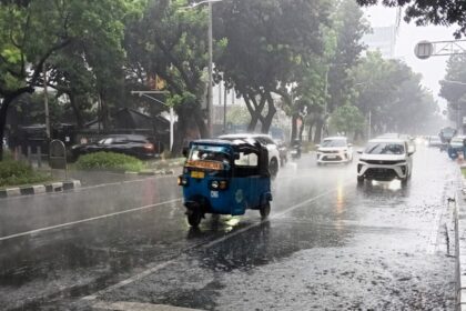 Hujan guyur Jakarta. Foto: Ist