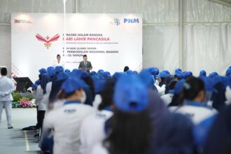 PT Permodalan Nasional Madani (PNM) menggelar upacara peringatan Hari Lahir Pancasila yang diikuti oleh seluruh insan PNM.