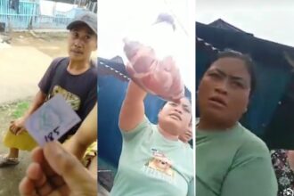 Warga tebus daging kurban dengan sistem kupon seharga Rp15 ribu per kantong. Foto: Tangkap layar X @masgah