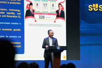 Menteri Dody dalam acara pembukaan International Conference on Infrastructure (ICI) 2025 di Jakarta International Convention Center (JICC), Rabu (11/6/2025).