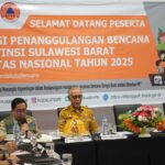 Simulasi penanggulangan bencana berupa TTX dan CPX di wilayah Provinsi Sulawesi Barat dengan topik penanganan gempa bumi, di Mamuju, Sulawesi Barat, pada Senin (16/6/2025). Foto: Ist