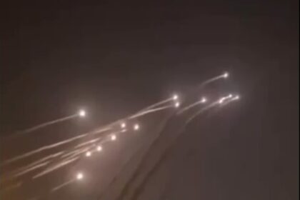 Serangan balasan Iran ke Israel. Foto: Tangkapan video X