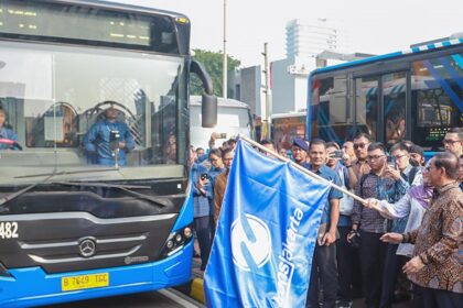 Gubernur DKI Jakarta Pramono Anung meluncurkan rute baru layanan Transjabodetabek Bogor-Blok M. Foto: Pemprov Jakarta