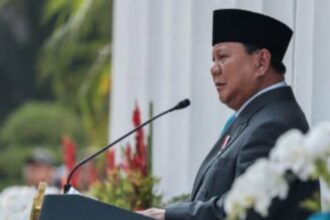 Presiden Prabowo Subianto saat memimpin upacara Hari Lahir Pancasila. Foto: Instagram @prabowosubianto
