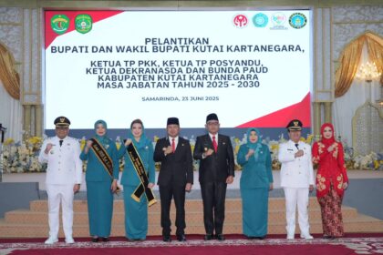 Pelantikan Bupati Kukar di Samarinda Kaltim. Foto: Dok Humas