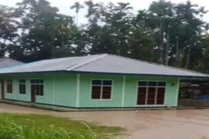 Banjir merendam kampung di Kabupaten Kepulauan Yapen, Provinsi Papua, Senin (2/6/2025). Foto: BPBD Kabupaten Kepulauan Yapen