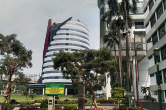 Gedung Bundar Baru atau Gedung Jampidsus yang berada di kompleks Kejaksaan Agung RI, Kebayoran Baru, Jakarta Selatan. Foto: Yudha Krastawan/ipol.id