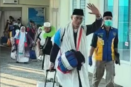 Jemaah haji tiba di Tanah Air. Foto: Ist