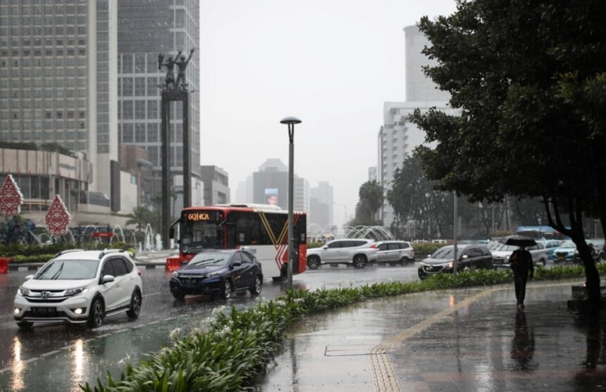 Hujan guyur Jakarta. Foto: Ist