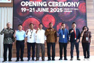 Direktur Jenderal Industri Agro Kementerian Perindustrian, Putu Juli Ardika pada pembukaan Indo Wood Expo 2025 – Surabaya Edition, pameran industri kehutanan dan teknologi pengolahan kayu terbesar di Indonesia.