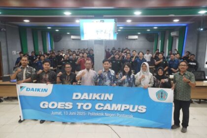 PT Daikin Airconditioning Indonesia (DAIKIN) melakukan kunjungan ke Fakultas Teknik Mesin Politeknik Negeri Pontianak.