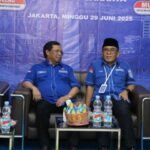 Sekjen DPP Demokrat, Herman Khaeron (kiri) dan Ketua DPD PD DKI, Mujiyono (kanan). (Foto istimewa)