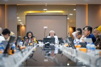 Sekretaris Jenderal Kementerian Ketenagakerjaan (Kemnaker), Cris Kuntadi, dalam Rapat Panitia Antar Kementerian/Lembaga (PAK) yang membahas Rancangan Peraturan Pemerintah (RPP) tentang Perubahan atas PP Nomor 7 Tahun 2025.