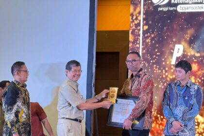 PT Pegadaian raih penghargaan Paritrana Award Tingkat Provinsi DKI Jakarta Tahun 2025. Foto: Ist