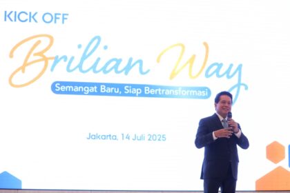 Direktur Utama BRI Hery Gunardi dalam Kick-Off BRILiaN Way yang dilaksanakan di Menara BRILian, Jakarta. Foto: Dok BRI
