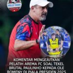 Begini Penjelasan, Pelatih Arema FC, soal Tekel Paulinho, kepada striker Timnas Indonesia, Ole Romeny