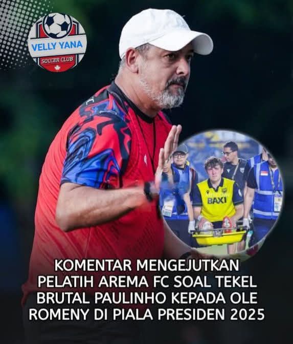 Begini Penjelasan, Pelatih Arema FC, soal Tekel Paulinho, kepada striker Timnas Indonesia, Ole Romeny