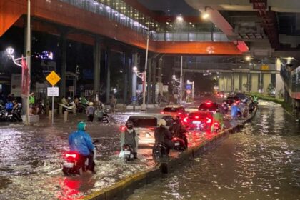 Banjir di Jakarta. Foto: X