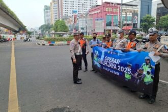 Kegiatan sosialiasi pelaksanaan Operasi Patuh Jaya 2025 di Kawasan Matraman Jaktim. Foto: TMC Polda Metro Jaya