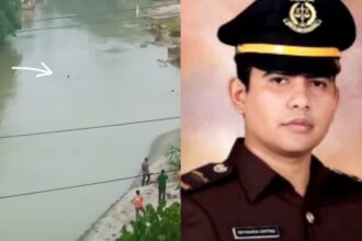 Calon Jaksa Reynanda Primta Ginting meninggal dunia terbawa arus saat mengejar tersangka korupsi. Foto: Tangkap layar IG @medsoszone