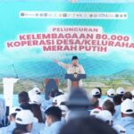 Presiden RI Prabowo Subianto dalam sambutan peluncuran Koperasi Desa/Kelurahan Merah Putih menekankan pentingnya peran koperasi sebagai solusi memangkas rantai distribusi kebutuhan pokok dalam rangka mendukung roda perekonomian masyarakat. Foto: Dok PLN