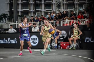 FIBA 3x3 Women's Series 2025 menjadi pembuka Inaspro 3x3 Jakarta 2025 sejak Kamis (24/7/2025). Pertandingan seru tersaji sejak laga pertama hingga akhir. Foto/Perbasi