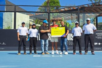 Akhirny, Max Basing, juara UTR Pro Tennis.Tour di Nusa Dua Bali