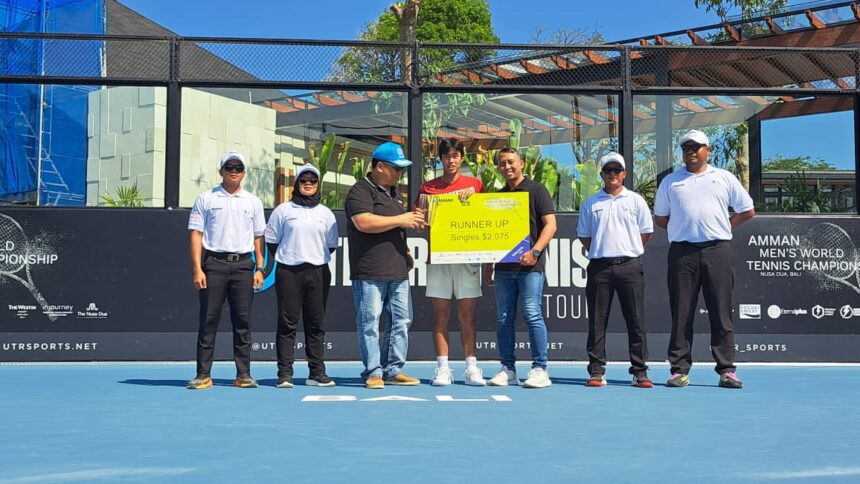 Akhirny, Max Basing, juara UTR Pro Tennis.Tour di Nusa Dua Bali