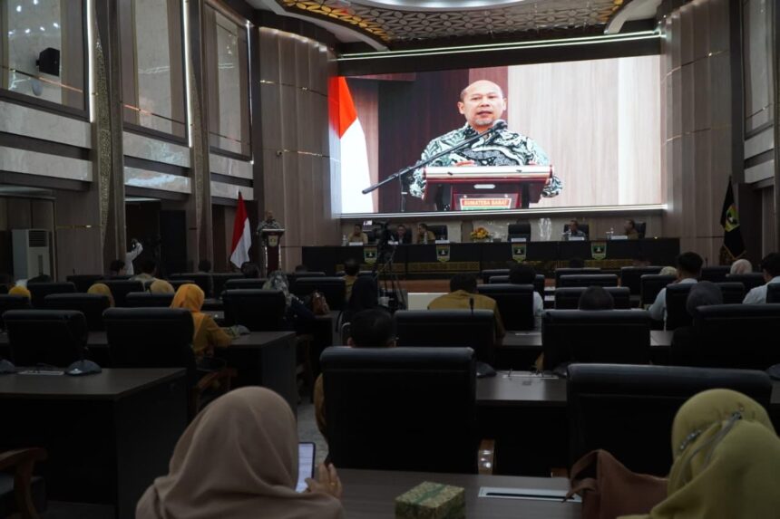 Warsito dalam Rapat Koordinasi di Aula Gubernur Sumatera Barat, Padang, Selasa (29/7/2025).