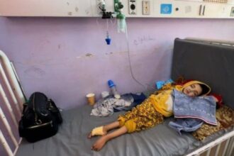 Razan Abu Zaher saat berada di rumah sakit pada 23 Juni 2025. Foto: Saudi Gazette