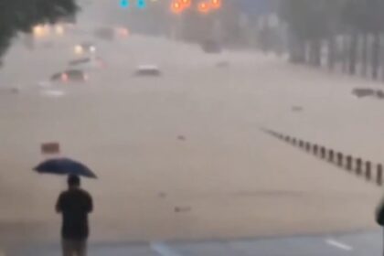Hujan deras guyur Korsel. Foto: Tangkapan video X