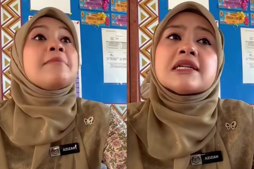 Guru di Malaysia kesalan karena muridnya menulis tugas karangan menggunakan Bahasa Indonesia. Foto: Tangkapan layar Instagram @fakta.indo