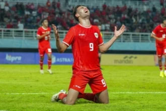 Bomber Garuda Muda Jens Raven. Foto : Ist