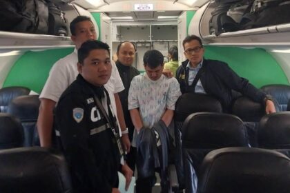 Tersangka kasus TPPO ditangkap. Foto: Humas Polri