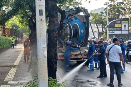 Cegah Banjir, SDA Jaksel Gerakkan Ratusan Personel Biru Keruk Kali Krukut dan Bersihkan Saluran Jalan Kemang Raya