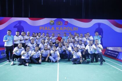 Kejuaraan Bulutangkis Piala Kapolri 2025 ini diharapkan mampu mencetak generasi atlet masa depan dan memperkuat posisi Indonesia di kancah bulutangkis dunia. Foto: Humas Polri