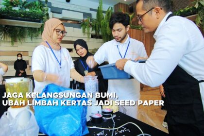 Jaga Kelangsungan Bumi, Ubah Limbah Kertas Jadi Seed Paper