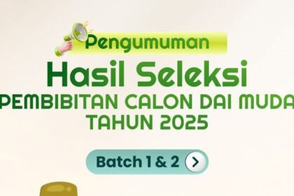 Kemenag baru saja hasil seleksi Calon Dai Muda 2025. Foto: Kemenag