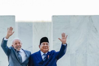 Presiden Brasil Luiz Inácio Lula da Silva dan Presiden Prabowo Subianto. Foto: Tim Media Presiden