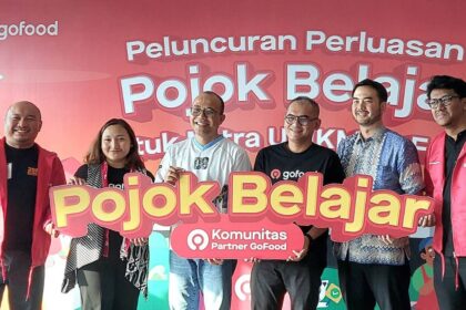 GoFood memperluas program Pojok Belajar ke-24 kota untuk meningkatkan daya saing dan mendukung UMKM kuliner sebagai penggerak ekonomi nasional, pada Jumat (8/8/2025). Foto: Vinolla Romadhona/Ipol.id