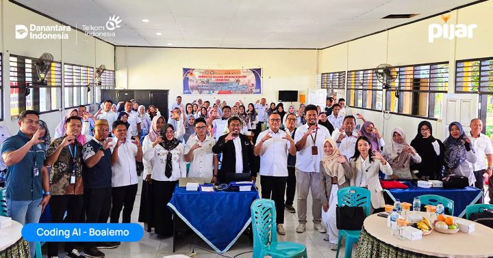 Program Coding AI di Boalemo. Foto: Telkom Indonesia