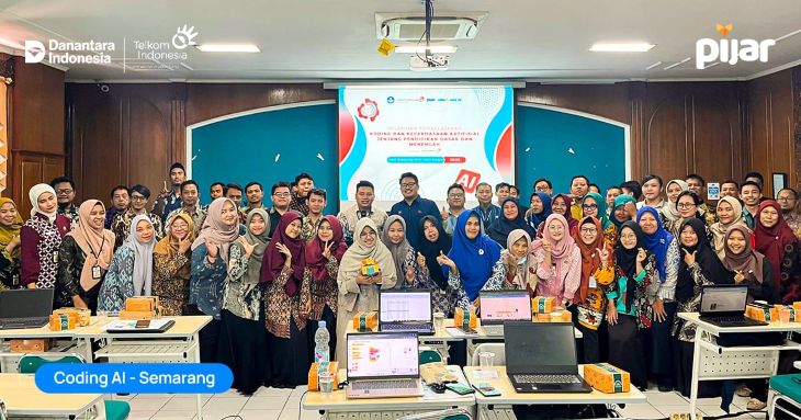 Program Coding AI di Semarang. Foto: Telkom Indonesia