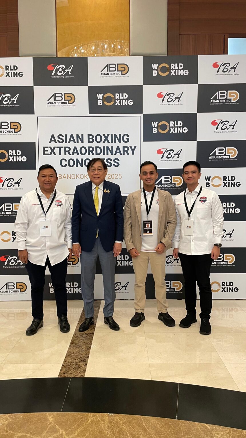 Didampingi Sekjen Hengky Silatang, Ketum Perbati, Ray Zulham Farras Nugraha, Hadiri Kongres Luar Biasa, Asian Boxing di Bangkok