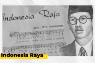 Lagu Indonesia Raya ciptaan W.R. Supratman. Foto: Tangkap layar X @sar