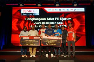Program Director Bakti Olahraga Djarum Foundation yang juga Ketua PB Djarum, Yoppy Rosimin, menegaskan bahwa penghargaan ini adalah wujud konsistensi klub dalam memberikan apresiasi kepada setiap atlet yang berhasil mengharumkan nama Indonesia di level internasional. Foto/megapro