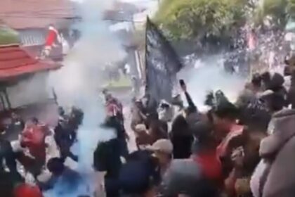 Ricu demo di Pati. Foto Tangkapan layar video warga