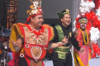 Penampilan penari di perayaan HUT ke-80 RI di Istana Kepresidenan hari ini Minggu (17/8/2025). Foto: Tangkapan layar YouTube Sekretariat Presiden