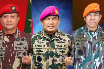 Tiga Panglima pasukan elite TNI