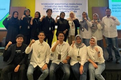 BPJS Ketenagakerjaan Wilayah Jakarta Utara gelar Workshop Sensitivitas Rekrutmen Disabilitas bagi perusahaan peserta. Foto: Ist