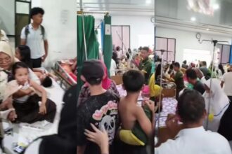 Suasana RSUD Lebong, para siswa keracunan makanan setelah menyantap program Makan Bergizi Gratis (MBG). Rabu (27/8/2025). Foto: Tangkap layar IG @makkasar.info